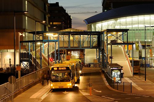 Bus station West next to Utrecht Central Station