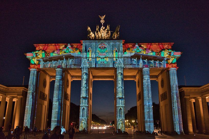 Porte de Brandebourg avec la Fête des Lumières par Burghard Schreyer