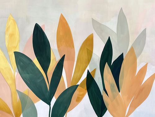 Peinture moderne colorée