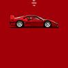 Cars in Colors, Ferrari F40 sur Theodor Decker