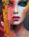 Colourful abstract portrait by Studio Allee thumbnail