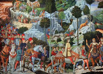 Benozzo Gozzoli, Die Reise der Heiligen Drei Könige - 1459-61