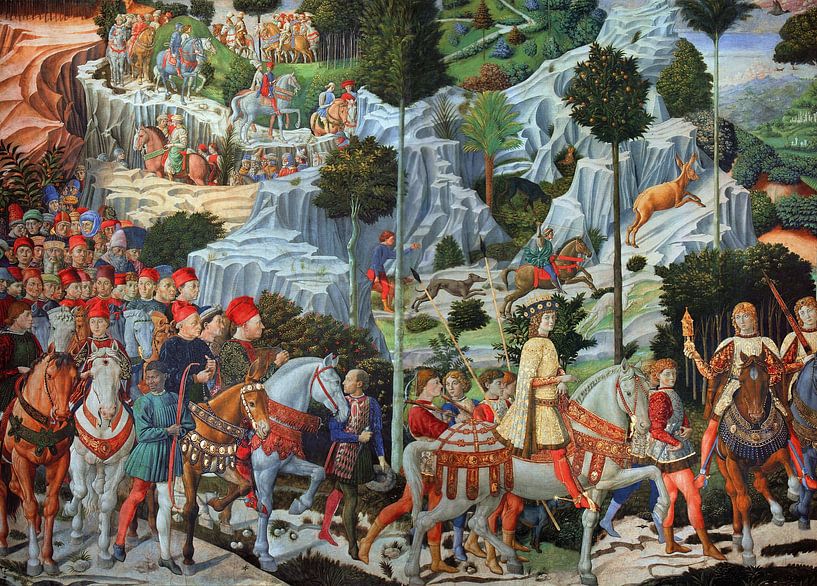 Benozzo Gozzoli, Die Reise der Heiligen Drei Könige - 1459-61 von Atelier Liesjes