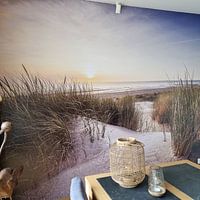 Klantfoto: Duin en strand van Thom Brouwer, als naadloos behang
