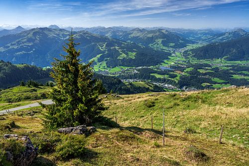 Uitzicht vanaf de Kitzbüheler Horn in de Tiroler Alpen