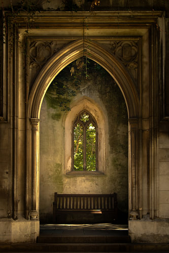 St Dunstan in the East Church Garden, vervallen kerk in London