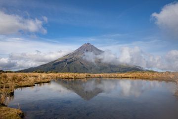 Réflexion du Mont Taranaki sur Marcel Saarloos