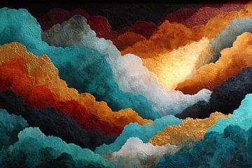spiritueel leven in beeld abstract van Egon Zitter