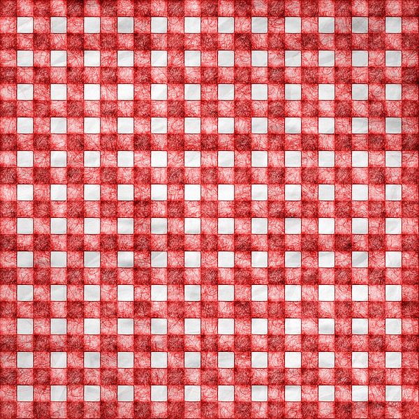 Feder und Tinte Gingham Hintergrund.  Rot von Grüntyers .