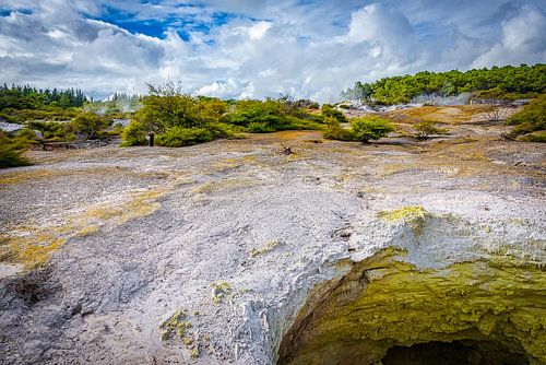 Mysterieus landschap bij Rotoroa, Nieuw Zeeland