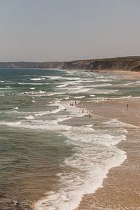 Surfen an der Algarve, Portugal