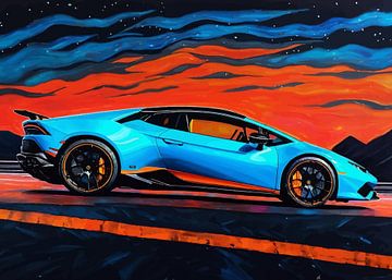 De Lamborghini Huracán STO - Space Night Edition van MIROKKU