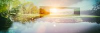 fond conceptuel de la nature, double exposition
