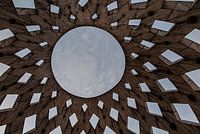 view of the ceiling of the water fountain of gellert hotel Budapest