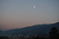 Coucher de soleil à Innsbruck, Tyrol (Autriche)