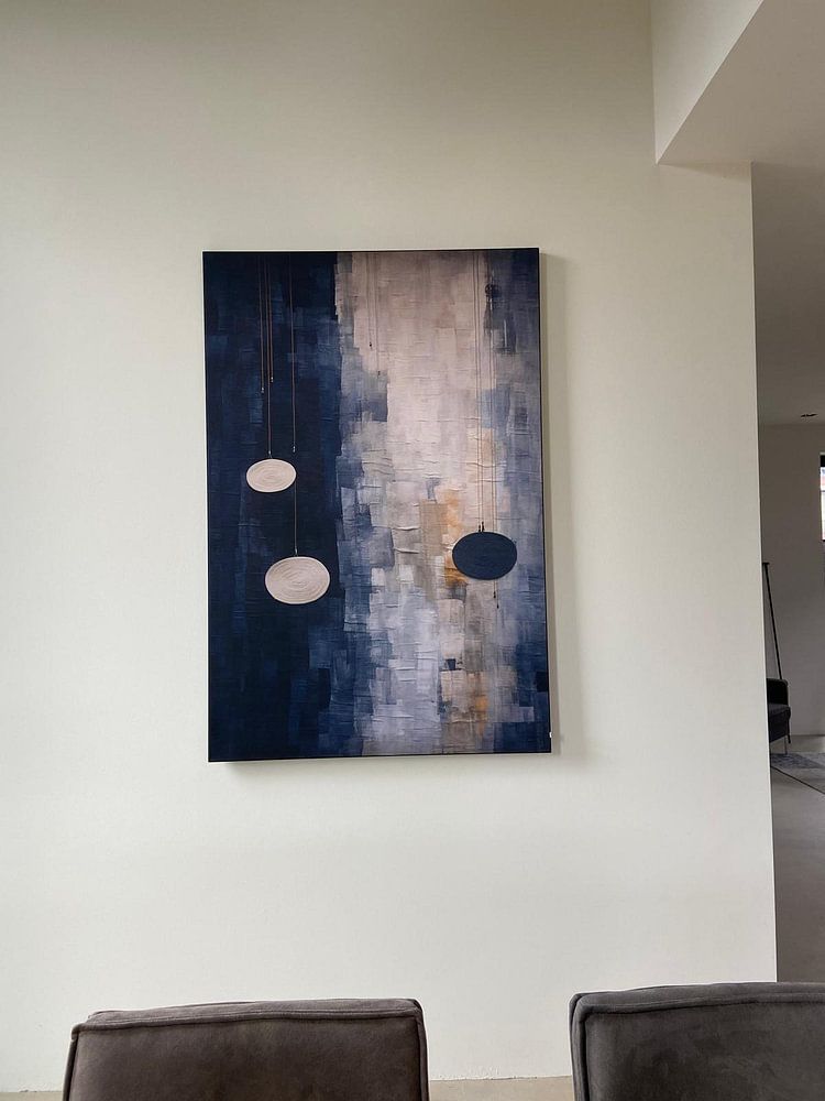 Drie cirkels, minimalistische muurdecoratie van Art &amp; Soul Creations