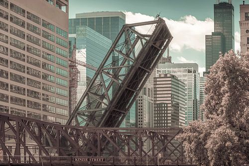 CHICAGO Kinzie Street Railroad Bridge | stedelijke vintage stijl
