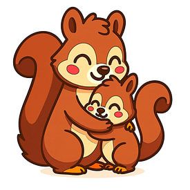 A cuddly squirrel soft toy by Jose Lok