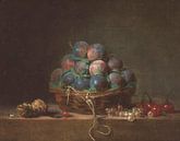 Mand met pruimen, Jean-Baptiste Siméon Chardin van Meesterlijcke Meesters thumbnail
