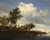 Ferry near Gorinchem, Salomon van Ruysdael by Masterful Masters thumbnail