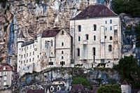 Medieval façade of the castle in Rocamadour
