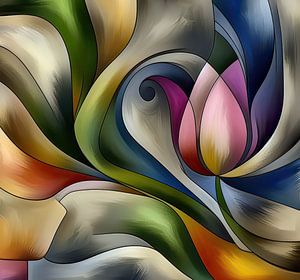 Eine Tulpe