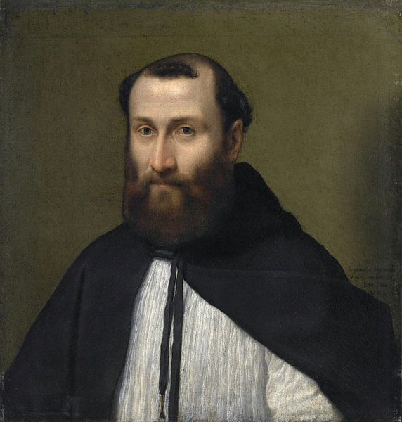 Portrait d'un chanoine du Latran, Sofonisba Anguissola par Des maîtres magistraux