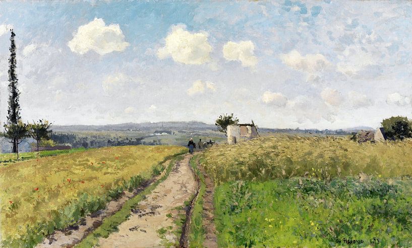 Camille Pissarro,Juniochtend in Pontoise van finemasterpiece