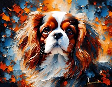 Hondenkunst - Cavalier King Charles Spaniël 2 van Johanna's Art