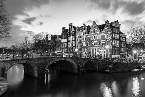 Brouwersgracht Noir-Blanc sur Dennis van de Water