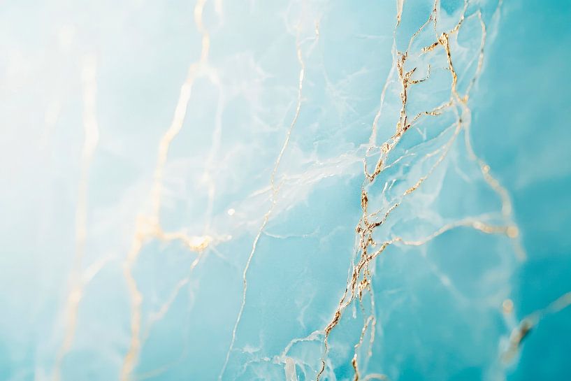 Marble texture in soft blue tones by Poster Art Shop