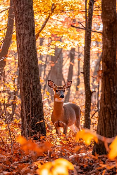 Autumnal forest spirit by Poster Art Shop