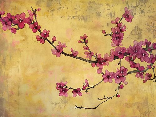 Redbud Schilderij | Velvet Whisper