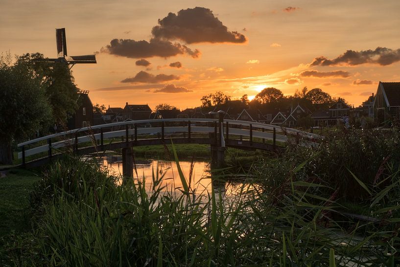 Sunrise at Zaanse Schans by Anges van der Logt