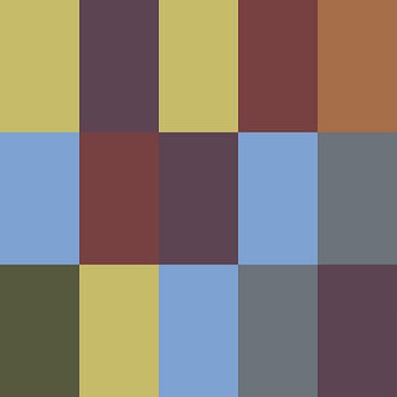 Abstraktes geometrisches Muster in Retro-Farben