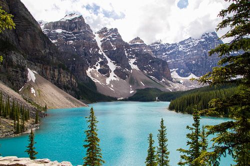 Zicht op Lake Morraine