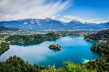 Le lac Bled en Slovénie sur Nick Chesnaye