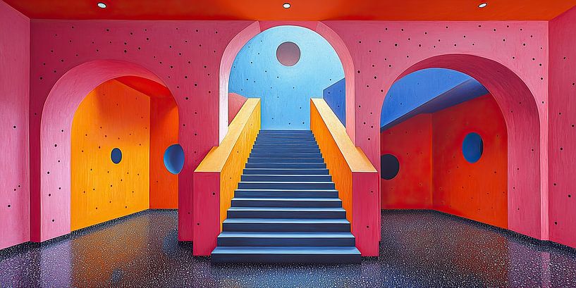 Surrealismus Innenarchitektur Architektur Design Geometrie von Niklas Maximilian