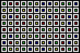 Nested | Center | 12x08 | N=02 | Random #03 | RGBY van Gerhard Haberern