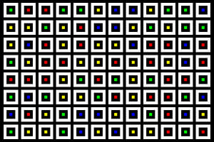Verschachtelt | Mittig | 12x08 | N=02 | Random #03 | RGBY