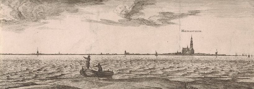 View on Maassluis, Joost van Geel (1666) by Masterful Masters