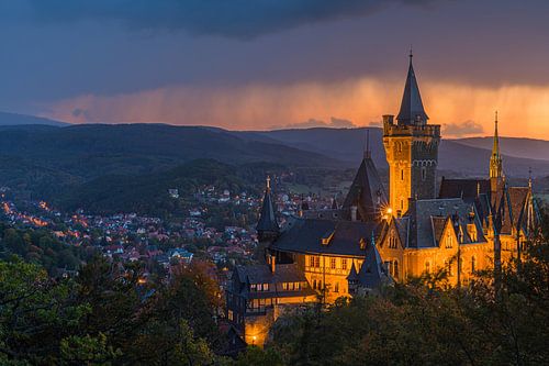 Schloss Wernigerode, Harz, Sachsen-Anhalt, Deutschland. von Henk Meijer Photography