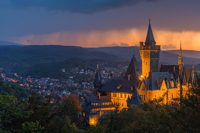 Kasteel van Wernigerode,  Saksen-Anhalt, Duitsland van Henk Meijer Photography