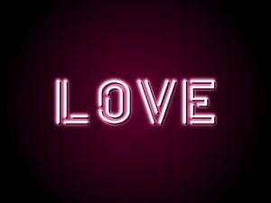 Neon sign Love van H.Remerie Photography and digital art