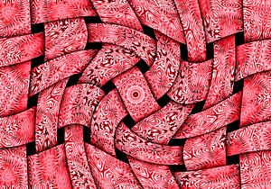 Waving Weaves (Gewebte Wellen in Rosa)