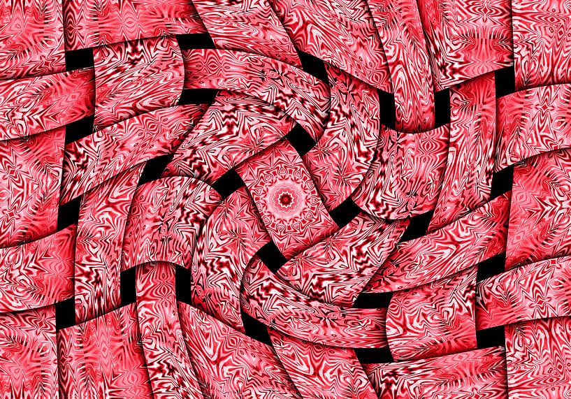 Waving Weaves (Tissus d'ondes en rose) par Caroline Lichthart
