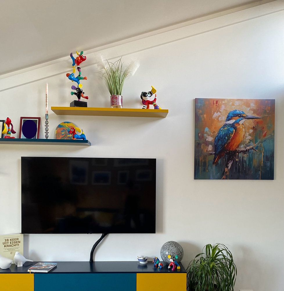 Eisvogel bunt  von Bianca ter Riet 