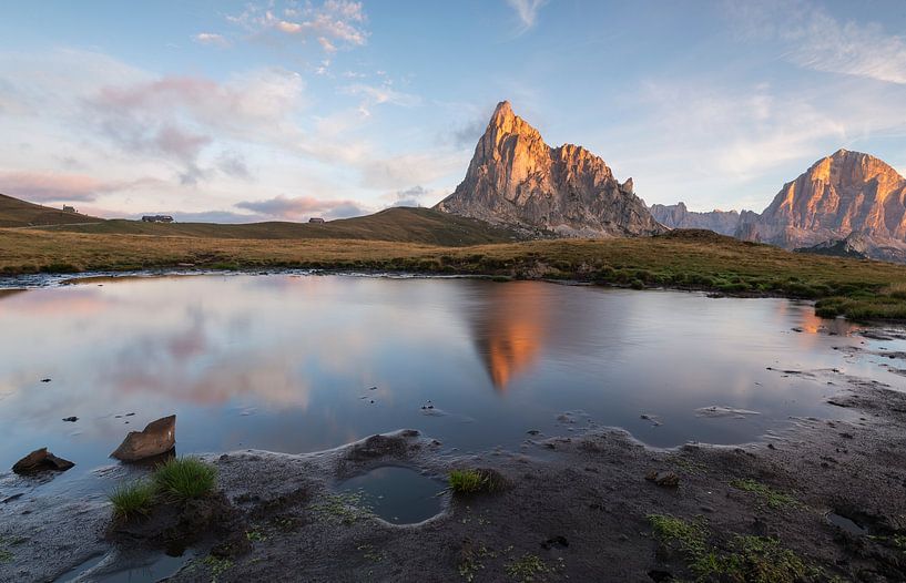 Alpengloren op de Passo di Giau van Anselm Ziegler Photography