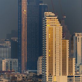 Golden towers over Bang Rak by Walter G. Allgöwer