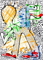 Abstract animal man